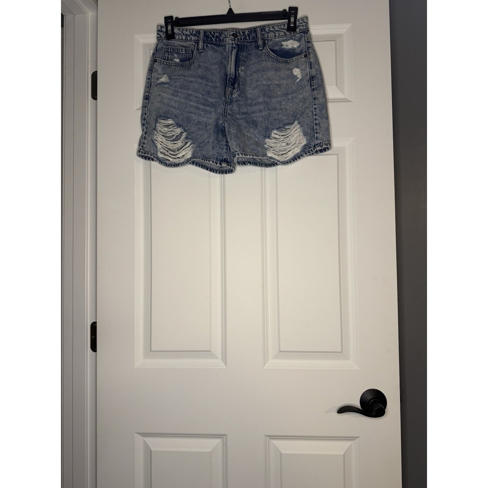 Hidden Denim Jeam Shorts Rip Distressed Detail Large